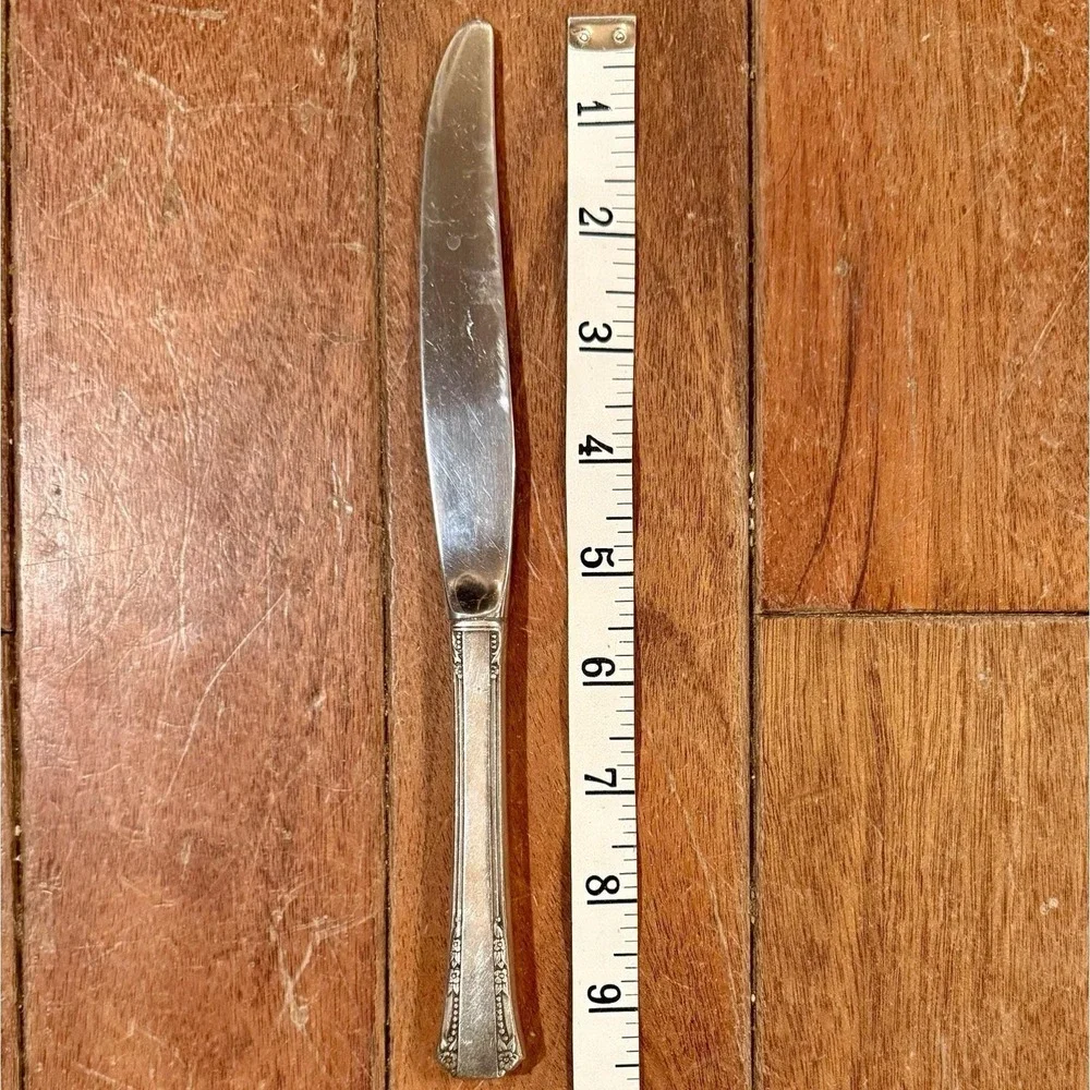 SETof9 VTG 1881 Rogers Oneida‎ Silverplate Stainless DEL MAR Dinner Knives 9